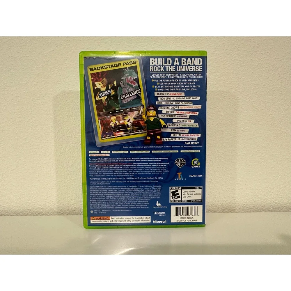 LEGO Rock Band Xbox 360 Complete CIB w/ Manual Tested Harmonix WB 2009